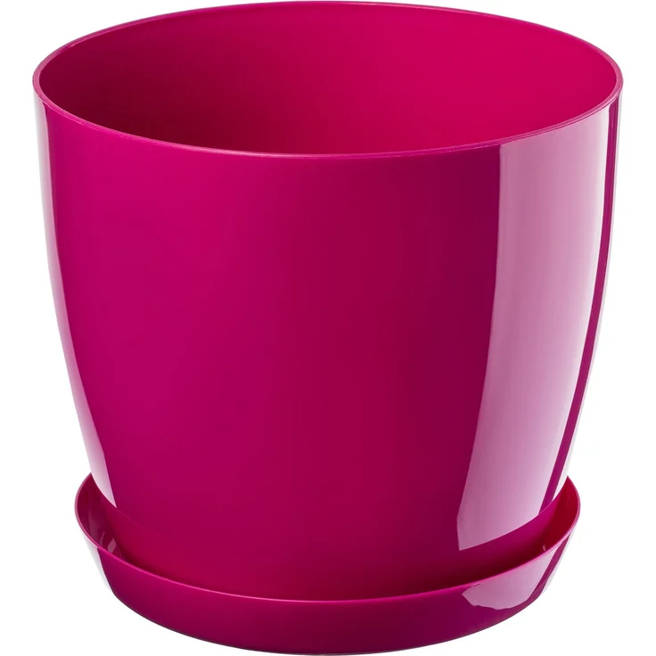KADAX Blumentopf mit Ständer, Kunststoffabdeckung, Blumentopf, 20 cm, Rosa, für Blumen – Bild 5