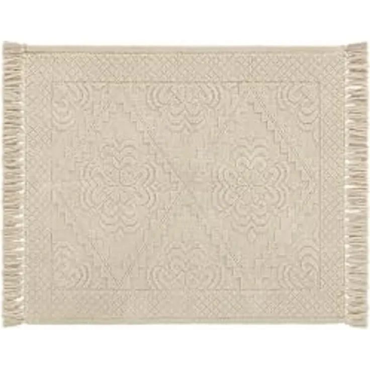 Mirabeau Badematte Badematte Mivorex beige, Höhe 400 mm, 100% Baumwolle