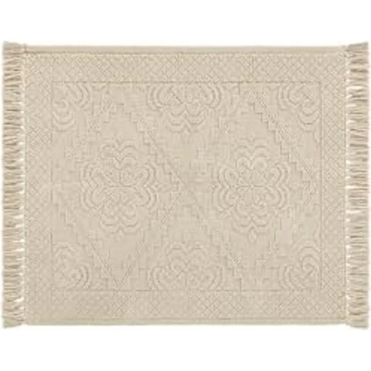 Mirabeau Badematte Badematte Mivorex beige, Höhe 400 mm, 100% Baumwolle – Bild 1