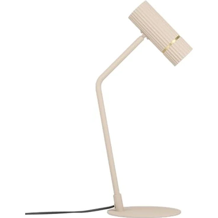 EGLO Caminia Tischleuchte, GU10, sandfarben, messing-gebürstet, 345 lm, 48,5 x 17 x 21 cm, Stahl – Bild 2