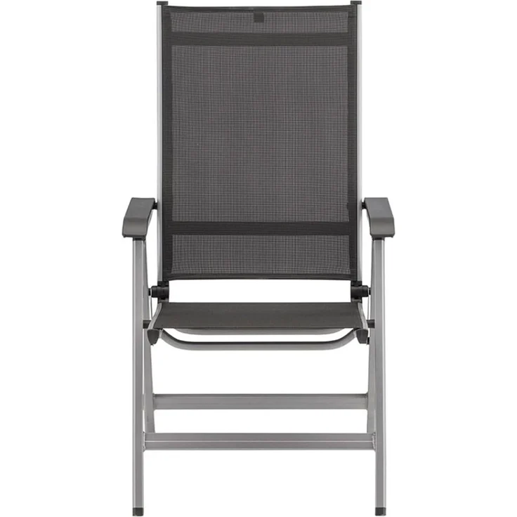 Kettler 'Basic Plus' Klappsessel mit verstellbarer Rückenlehne, Alu / Textilene, Silber – Bild 9
