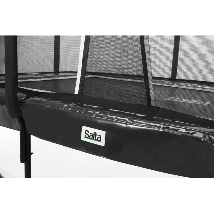 Salta 'First Class' Trampolin inkl. Sicherheitsnetz und Leiter, rechteckig, Stahl schwarz, 366x214 cm – Bild 2