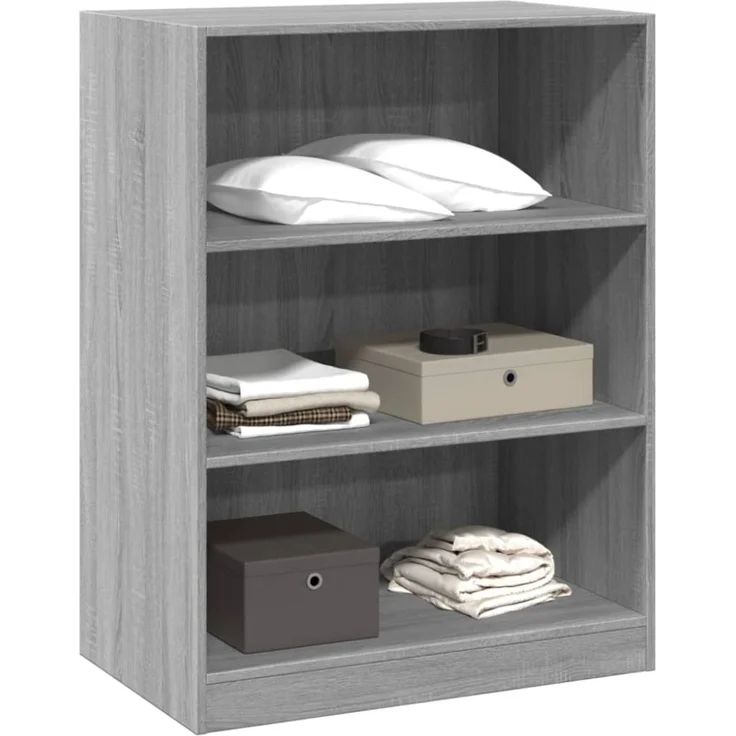 vidaXL Kleiderschrank Grau Sonoma 77x48x102 cm Holzwerkstoff 840826 – Bild 10