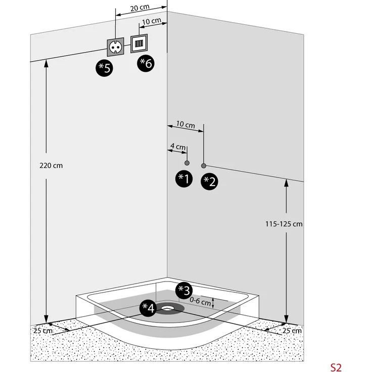 Dampfdusche Dusche Duschkabine D58-03T3 Duschtempel Sauna 80x80 cm – Bild 4