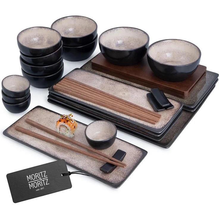 Moritz & Moritz VIDA 29tlg Sushi Set Beige – Bild 1