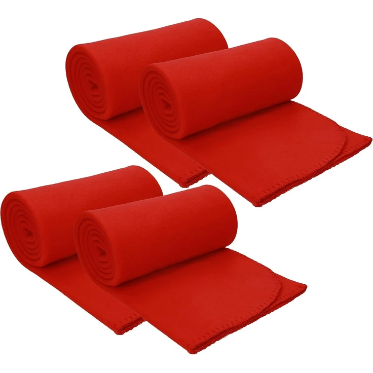 Wohndecke 4 Stück Fleecedecke Kuscheldecke Größe 130 x 170 cm, Betz – Bild 1