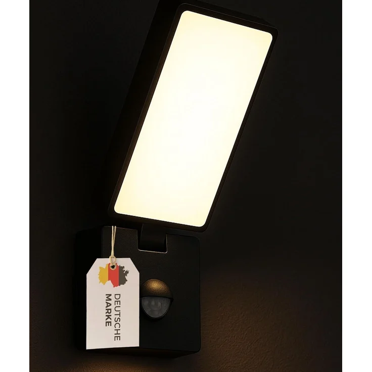 Maxkomfort Wandleuchte AGATE, LED fest integriert, Tageslichtweiß, Neutralweiß, 4000K, Außenwandleuchte – Bild 9