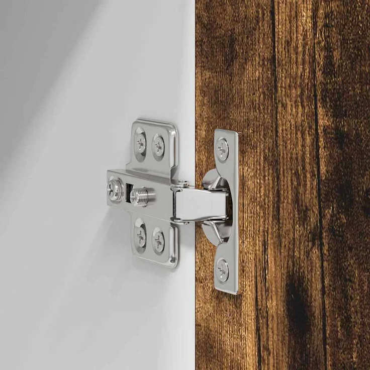 vidaXL Hängeschrank 2 stk. Geräucherte Eiche und Weiß Holzwerkstoff 884251 – Bild 10