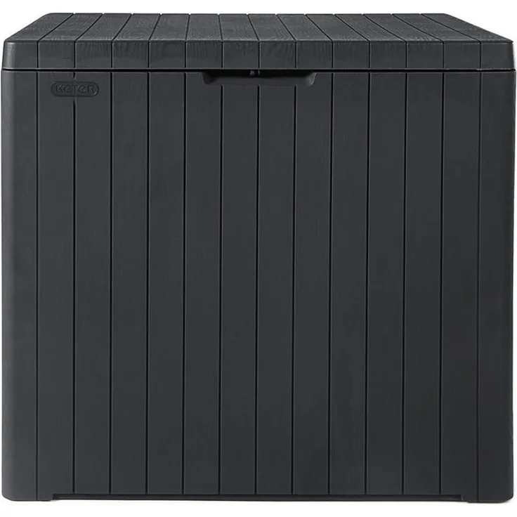 Ambia Garden Kissenbox Anthrazit, Kunststoff, 58x55x44 cm, Deckel aufklappbar, UV-beständig für Aufbewahrung und Schutz