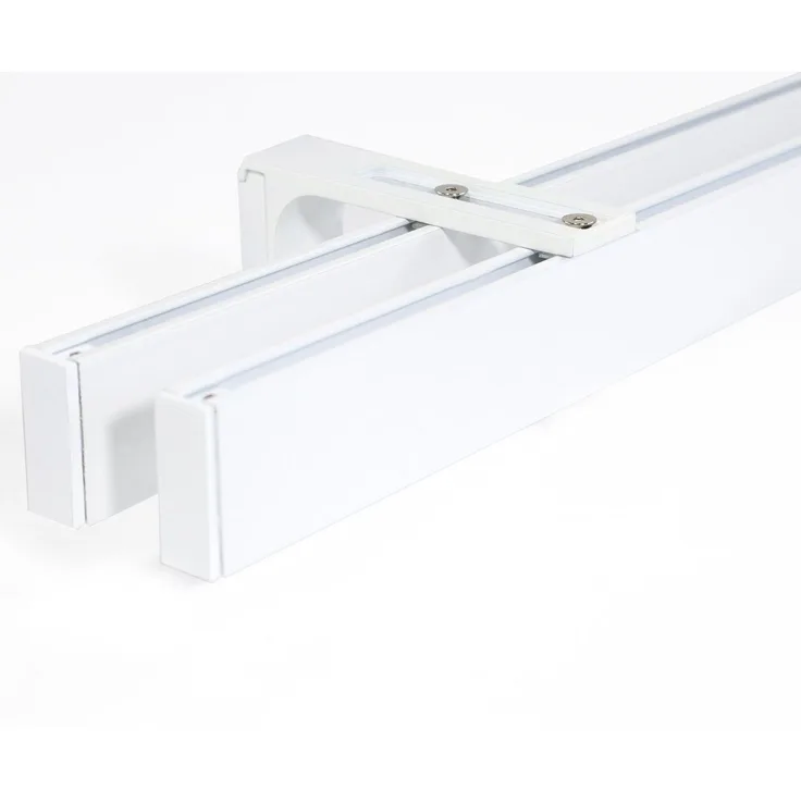 Deco-Raum® Gardinenschiene Innenlauf Loft | Größe: 70cm | Material: Aluminium | Farbe: Weiß