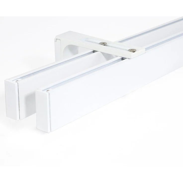 Deco-Raum® Gardinenschiene Innenlauf Loft | Größe: 70cm | Material: Aluminium | Farbe: Weiß – Bild 1