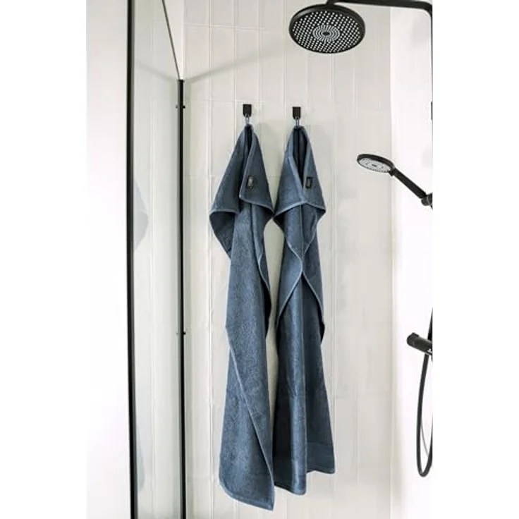 SCHÖNER WOHNEN-Kollektion Handtuch Set SENSE Handtuch Set, Baumwolle (Spar-Set, 1-St), 5er Set (1x 140x70 cm / 2x 100x50 cm / 2x 50x30 cm) in Blau – Bild 8