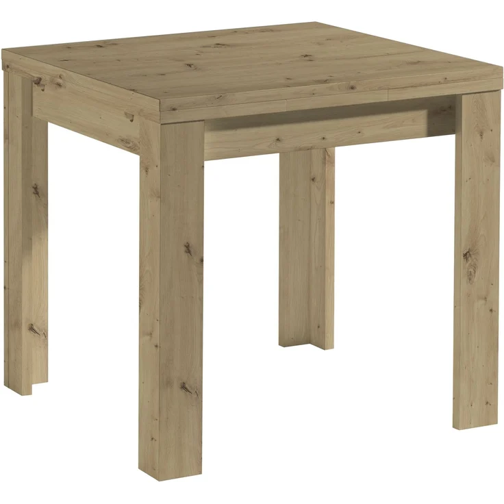 Kulissentisch >Monzi< (ausziehbar bis 136cm) in asteiche - 80/136x78x80cm (BxHxT) – Bild 1