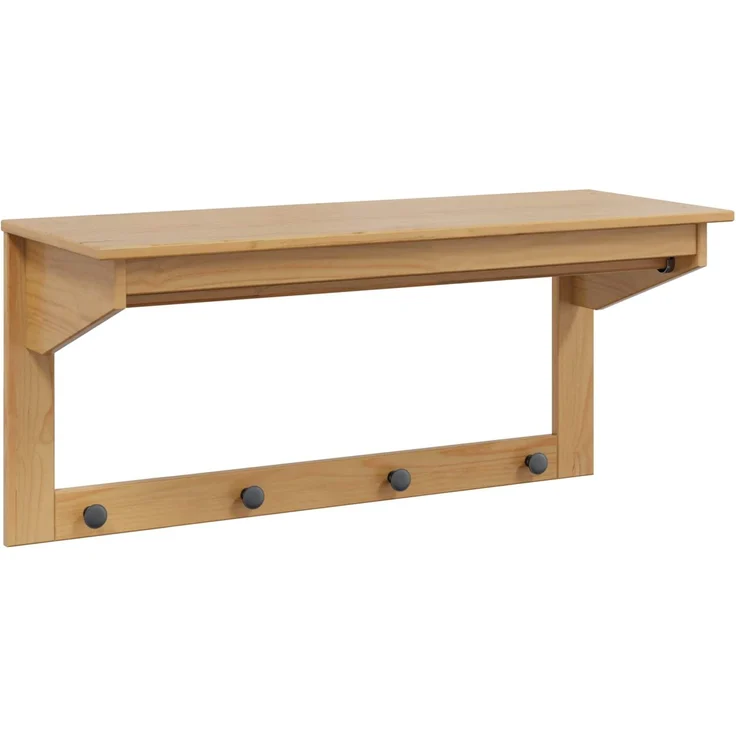vidaXL Garderobenständer Hill Honigbraun 90 x 35 x 41,5 cm 42025033 – Bild 1