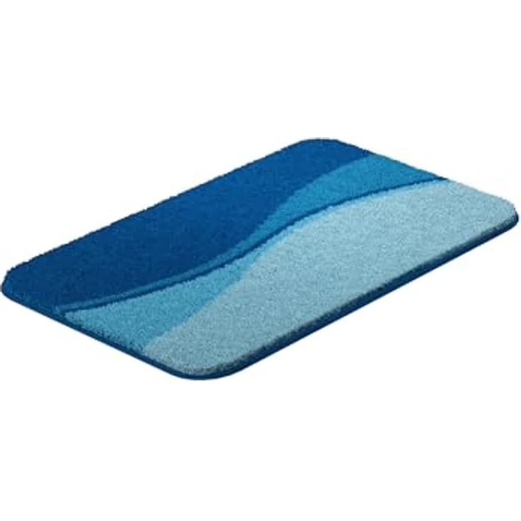 Linea Due Flash Badteppich 60x90 cm blau – Bild 4