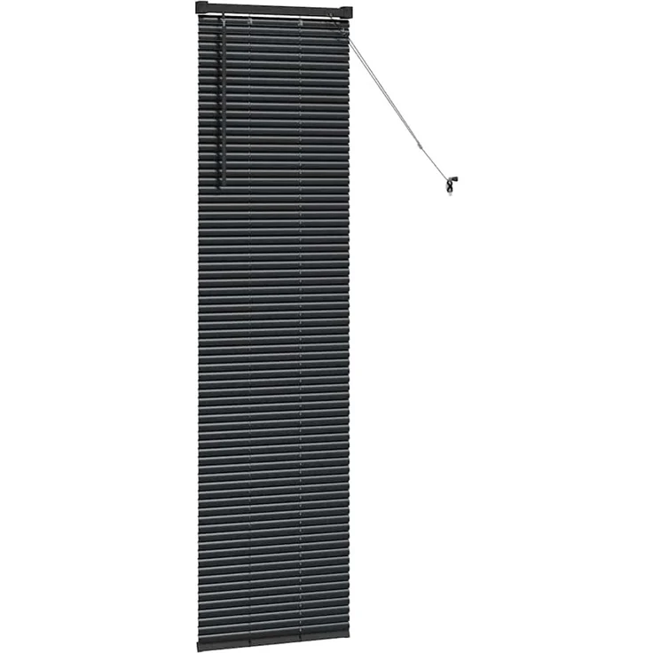 vidaXL Venezianische Jalousien Schwarz 175 x 50 cm Aluminium 42006137 – Bild 5