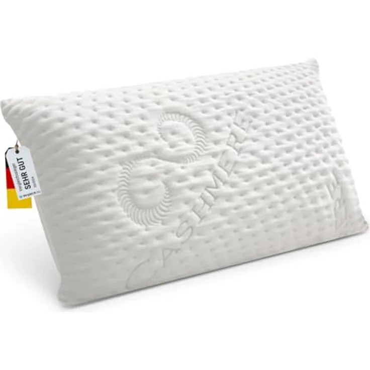FMP Matratzenmanufaktur Orthopädisches Nackenstützkissen -viscoelastisches Kissen, Visco Kopfkissen, 6,5 cm hoch, Kissen, Nackenkissen – Bild 2
