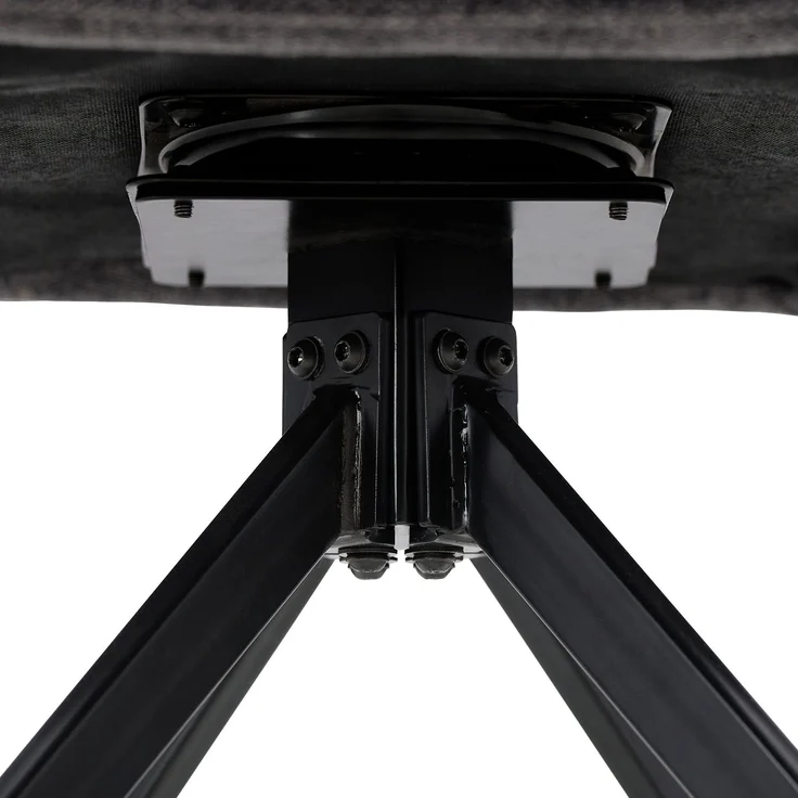 Esszimmerstühle Drehbar Set 2 Stühle für den Esstisch Drehstuhl mit Armlehne Stoff Anthrazit Polsterstühle Sessel Modern – Bild 9