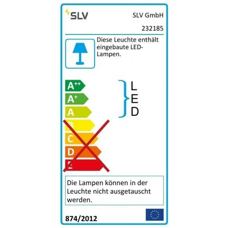 SLV No. 232185 H-POL Wege- und Standleuchte zweiflammig LED 3000K anthrazit 66cm – Bild 5