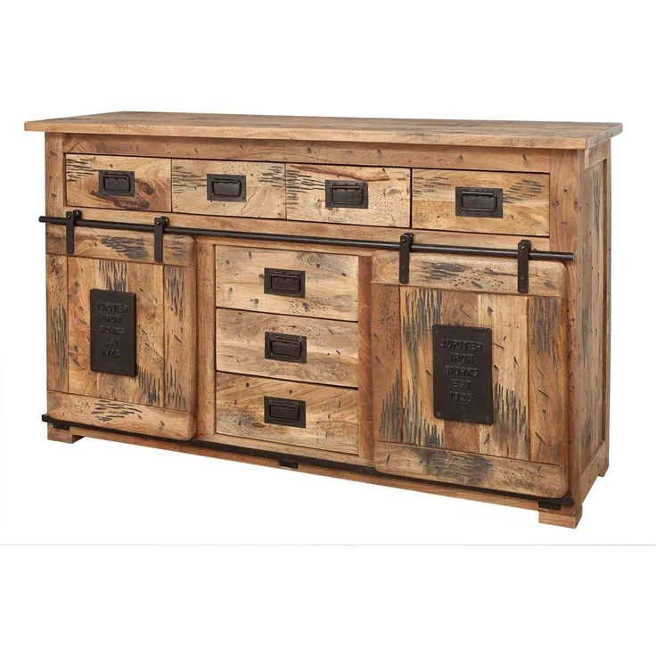 Sideboard Mango 150x45x90 natur lackiert RAILWAY #119