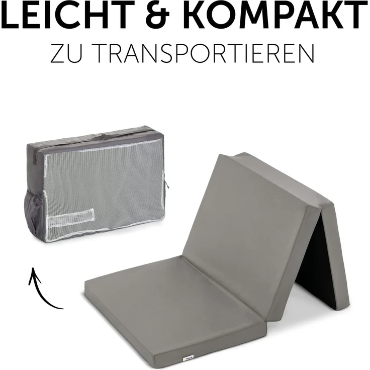 Hauck Sleeper Reisebettmatratze für Kinderbett grey 60x120 cm – Bild 6