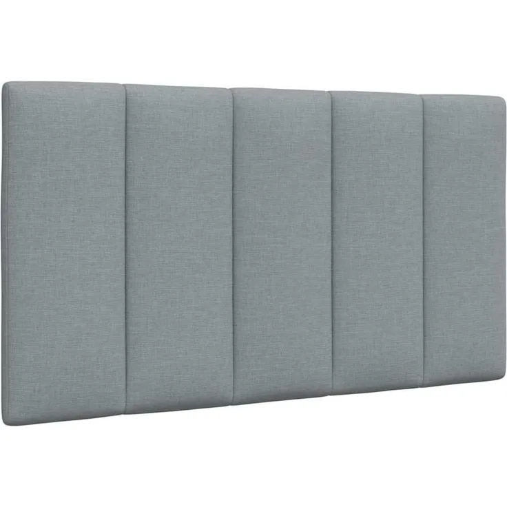 vidaXL Kopfteil Kopfteil-Kissen Hellgrau 80 cm Stoff, (1 St)