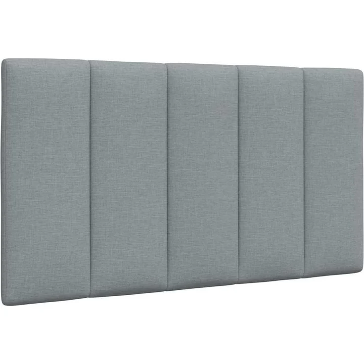 vidaXL Kopfteil Kopfteil-Kissen Hellgrau 80 cm Stoff, (1 St)