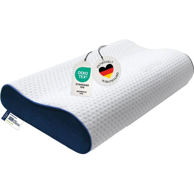 casimum Nackenstützkissen Orthopädisch mit atmungsaktivem Klimabezug, Füllung: Memory Foam, Bezug: Ohne, Seitenschläfer, Rückenschläfer, ergonomisches Nackenstützkissen, höhenverstellbar 60x30, ohne Bezug – Bild 5