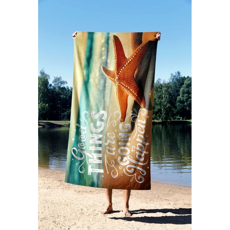 Mijolnir 'Good Things 90' Strandtuch, Mehrfarbig, 90 x 150 cm – Bild 2