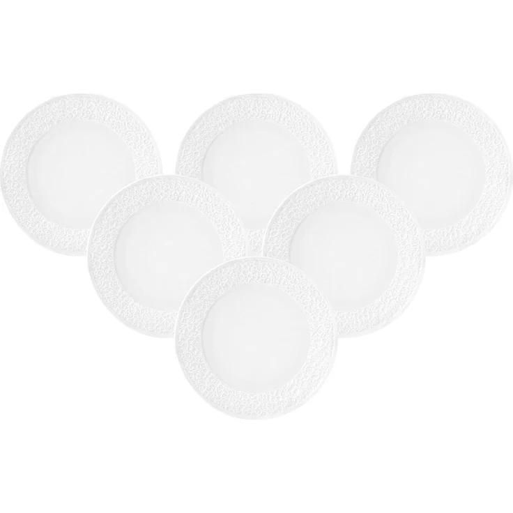 Seltmann Weiden Nori Home Frühstücksteller ø 21,6 cm Weiß 6er Set – Bild 1