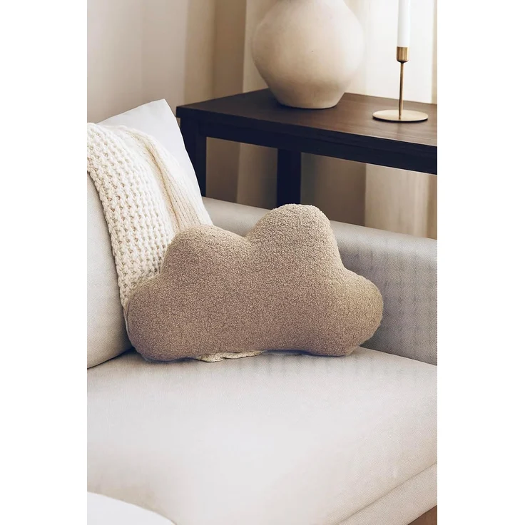 BABEES Dekokissen DEKOKISSEN Boucle Kuschelkissen Herz Wolke GROß 40x25, XXL 60x35 cm, Wolkenkissen Deko Kissen Geschenk Baby Kinderzimmer Babyshower – Bild 3