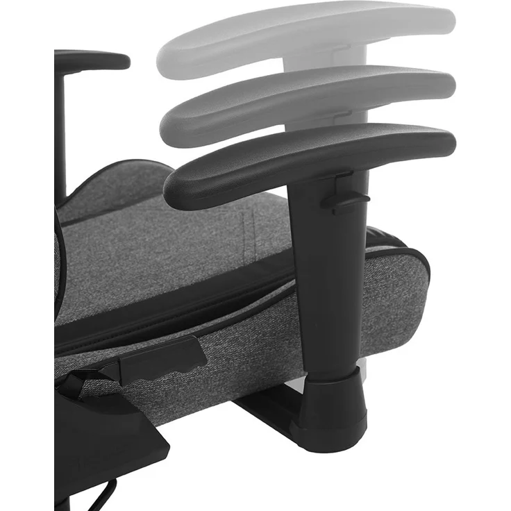 DXRacer PRINCE L Gamingstuhl - Stoff / Grau-Schwarz – Bild 35
