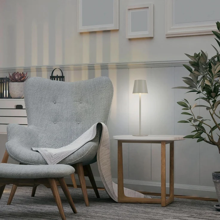 JUST LIGHT LED-Akku-Tischleuchte 19250-40 grau-beige, 2,5 W, 320 lm, 3000 K, IP54 – Bild 2
