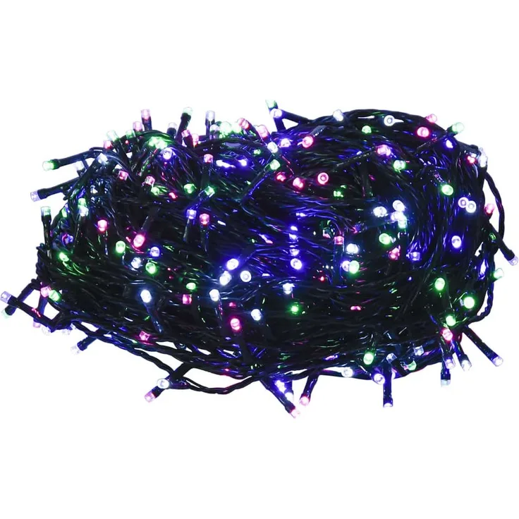 vidaXL LED-Lichterkette mit 300 LEDs Pastell Mehrfarbig 30 m PVC 343207