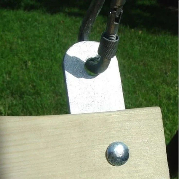 QLS Hollywoodschaukel, 3,00-Sitzer, Sitzbank für Gartenschaukel Schaukelbank 90 cm aus Holz Holzschaukel – Bild 6