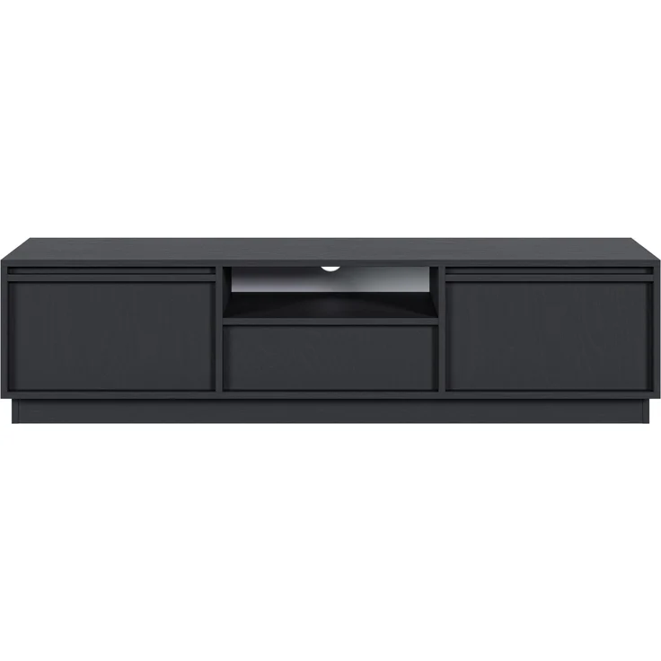 Selsey 'Evo' TV-Möbel 2-türig mit Schublade, schwarz, ca. 33 x 154 x 39 cm – Bild 6