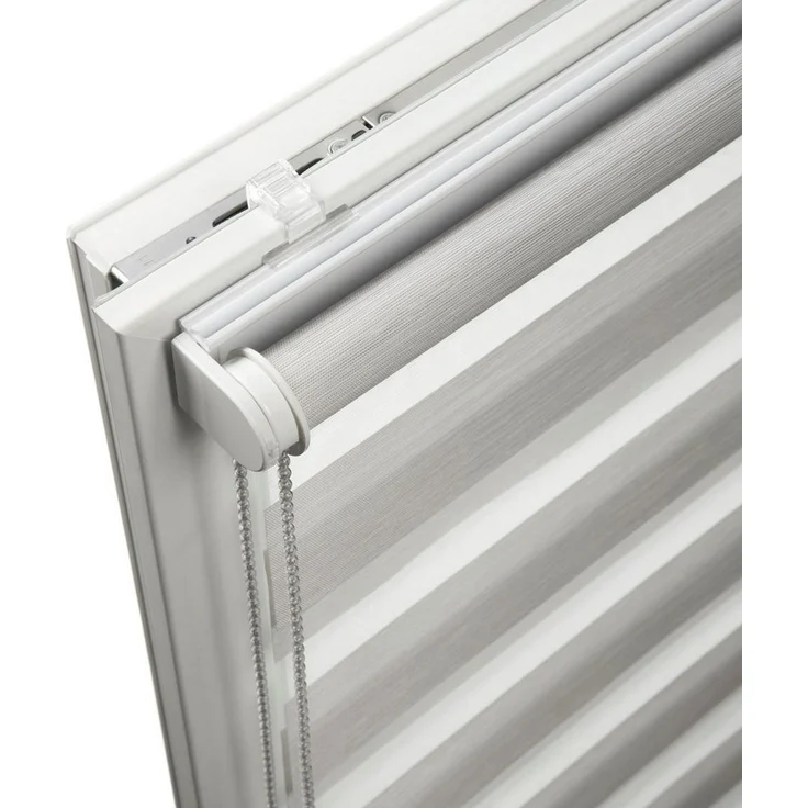 Doppelrollo Tilda, SCHÖNER WOHNEN-Kollektion, transparent, mit Bohren/ohne Bohren, freihängend, Klemmfix, geklemmt, silberne oder weiße Rollo-Technik – Bild 2