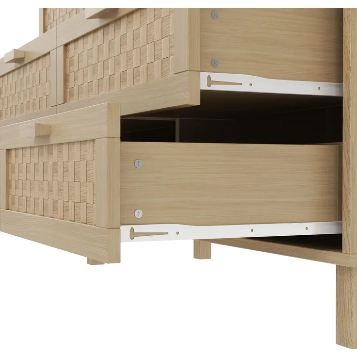 Kommode mit Schubladen, Schubkastenkommode, Sideboard, Aufbewahrungsschrank, Mehrzweckschrank, Küchenschrank – Bild 10