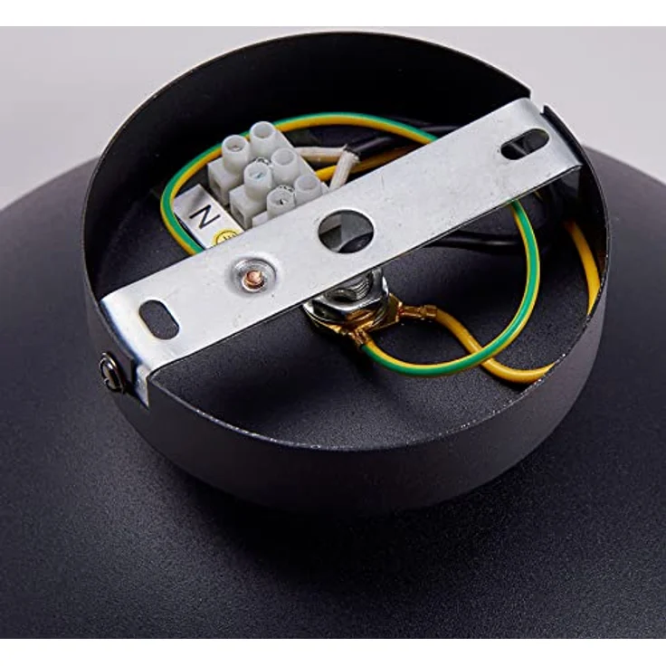 Lindby Deckenleuchten Lya, Metall, Schwarz IP20, 1x60 W – Bild 6