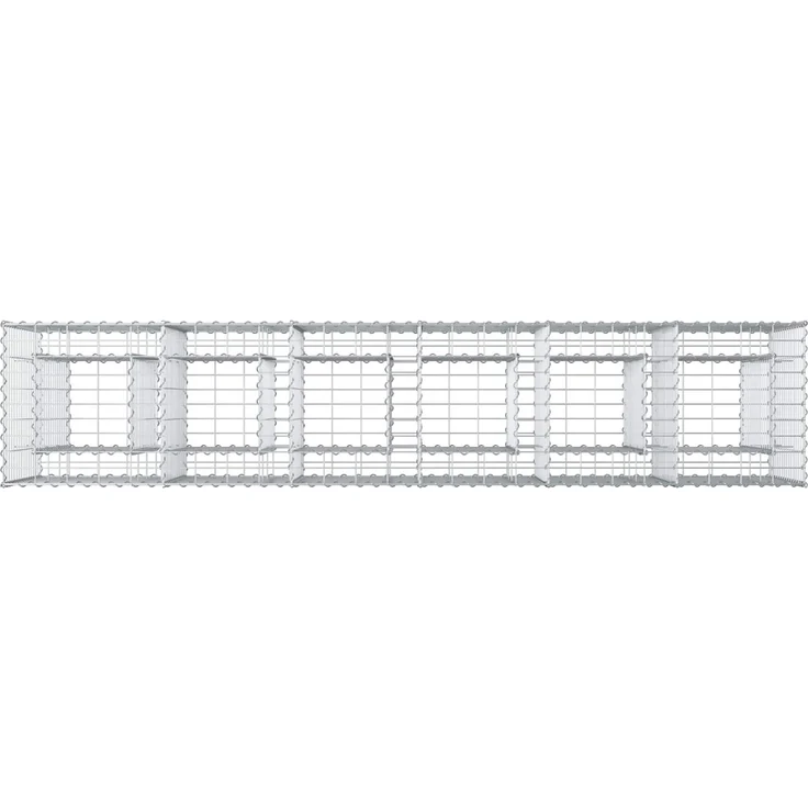 vidaXL Gabionen-Hochbeet 2 stk. 250 x 50 x 80 cm Verzinkter Stahl 3422231 – Bild 8