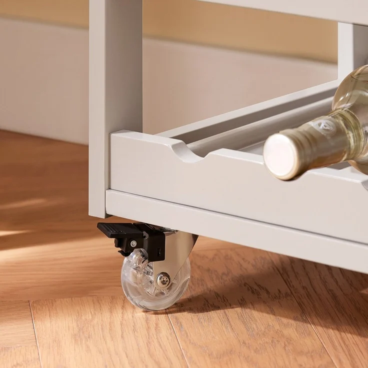 SoBuy FKW45-KA Küchenwagen, MDF, Lackiert, Hellgrau, 67 x 87 x 38 cm – Bild 8