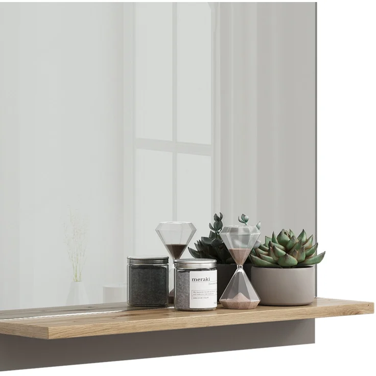 Badspiegel Marelle Greige 60 x 67 cm mit Regal Vicco – Bild 6