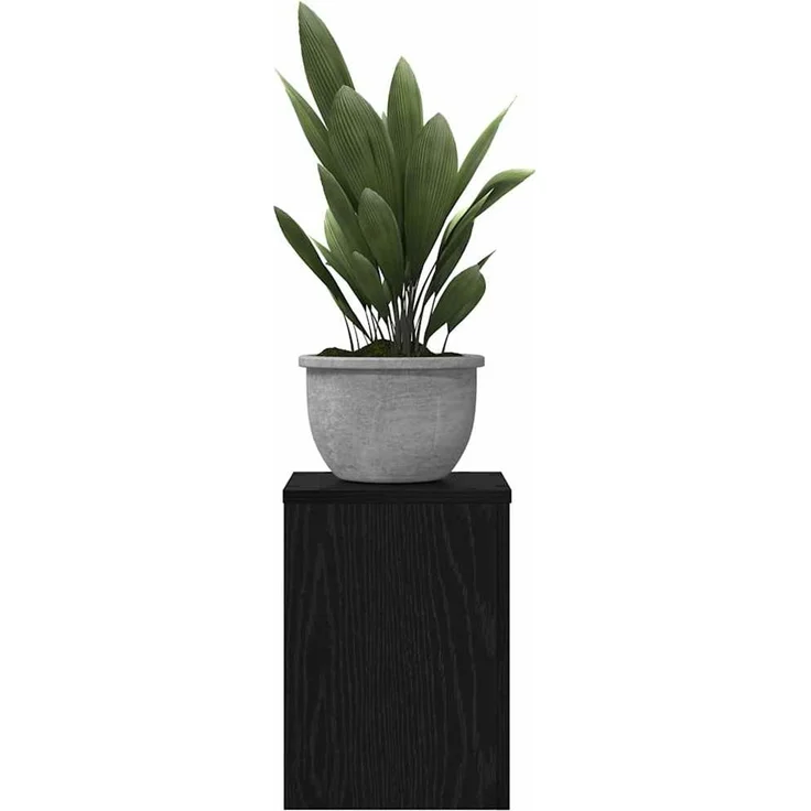 vidaXL Pflanzenständer 2 Stk. Schwarz Eichen-Optik 25 x 25 x 35 cm 869230 – Bild 3