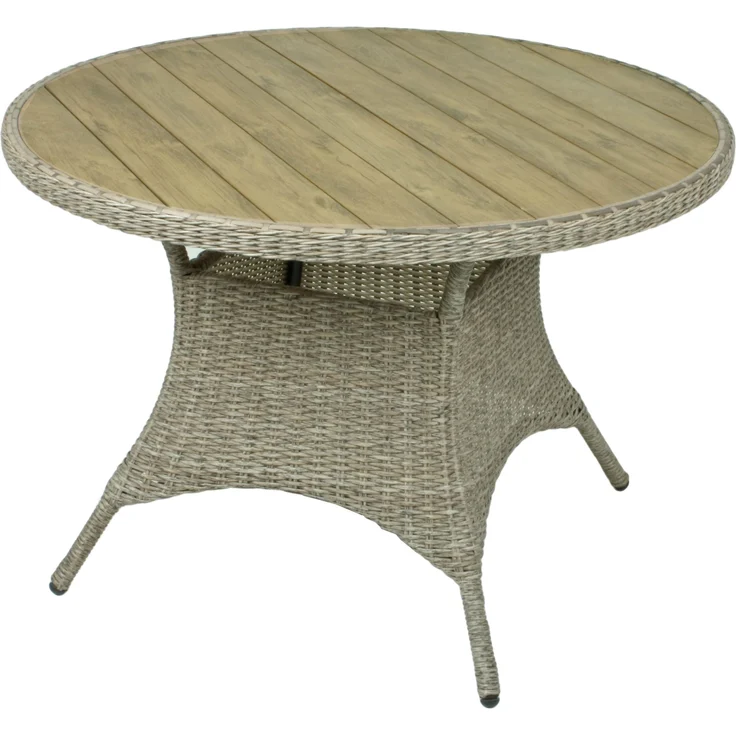 Garten-Sitzgruppe OSLO 5-tlg. - Kunststoff, Ingwerbraun | Gartenmöbel-Set Gartengarnitur Garten-Essgruppe mit Stühlen und Esstisch – Bild 2