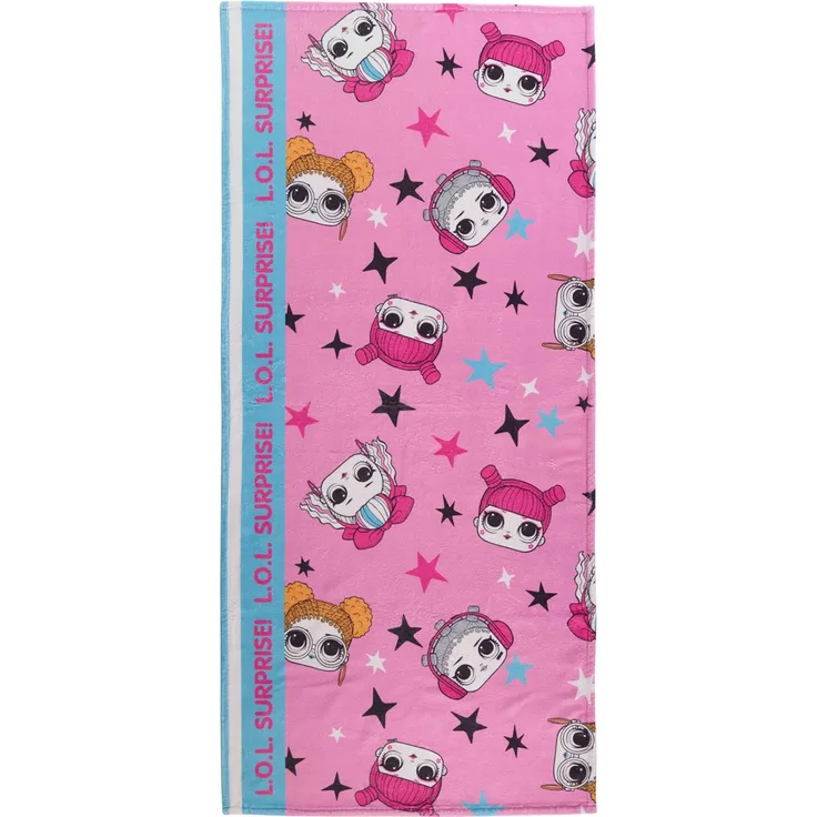 L.O.L. Surprise! LOL Strandtuch Handtuch Badetuch Rosa 70 x 140 cm