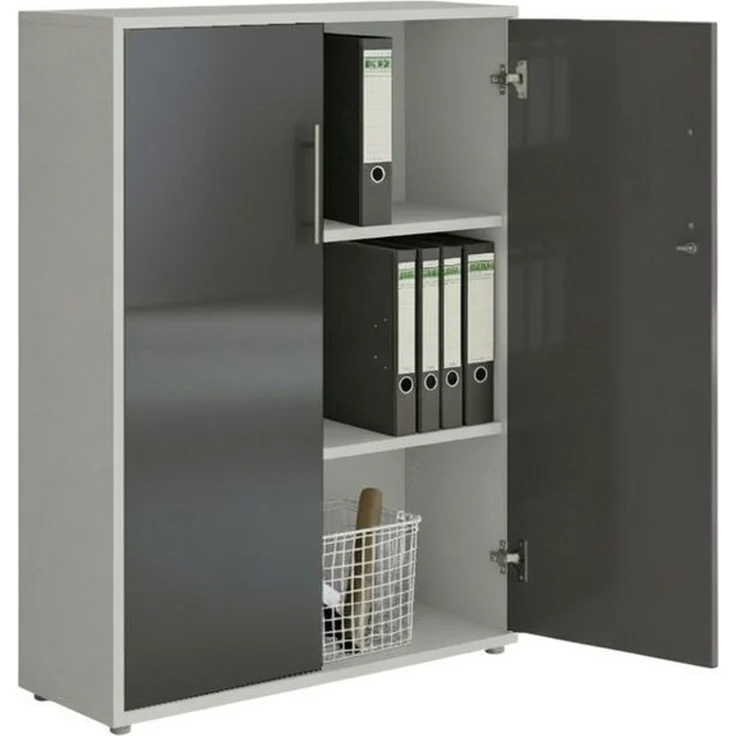 moebel-dich-auf Aktenschrank TABOR 4 (Büroschrank Mehrzweckschrank ideal für DIN A4 Ordner, abschließbar Metallgriffe) Made in Germany – Bild 2