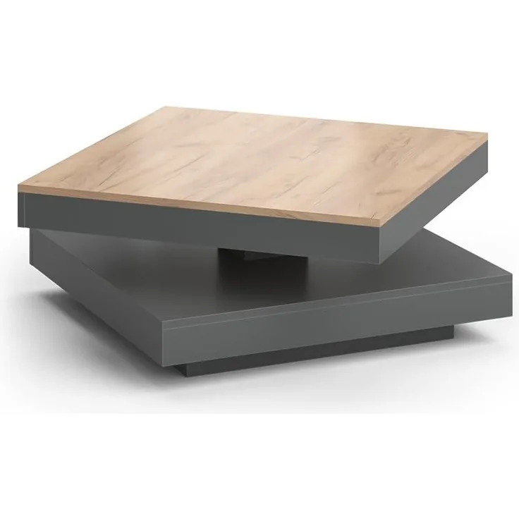 Couchtisch Elias Anthrazit 70 x 70 cm Vicco