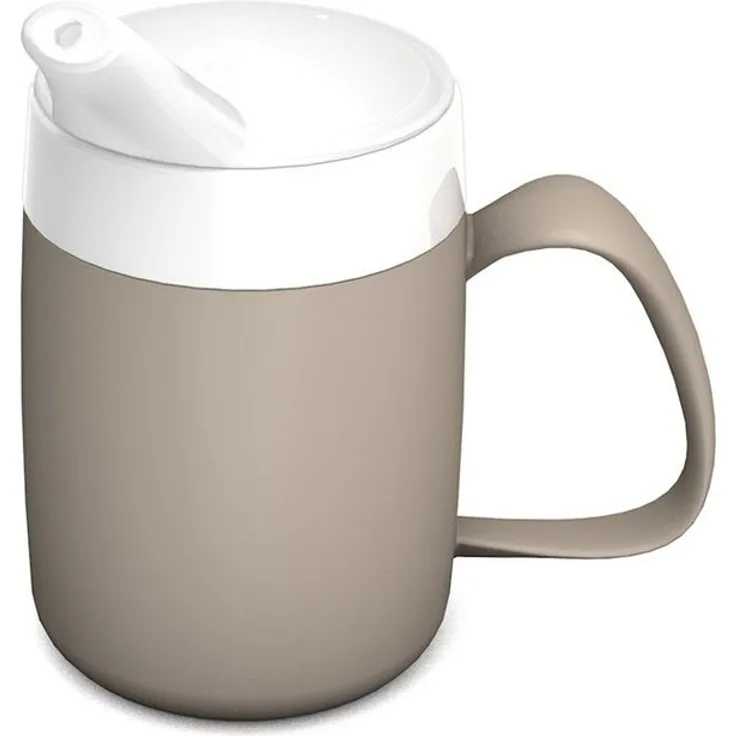 Ornamin Schnabelbecher ORNAMIN Becher mit Trink-Trick mit Schnabelaufsatz, Qualitätskunststoff, Trink-Trick I Trinkhilfe I bruchstabil I BPA-frei I Made in Germany