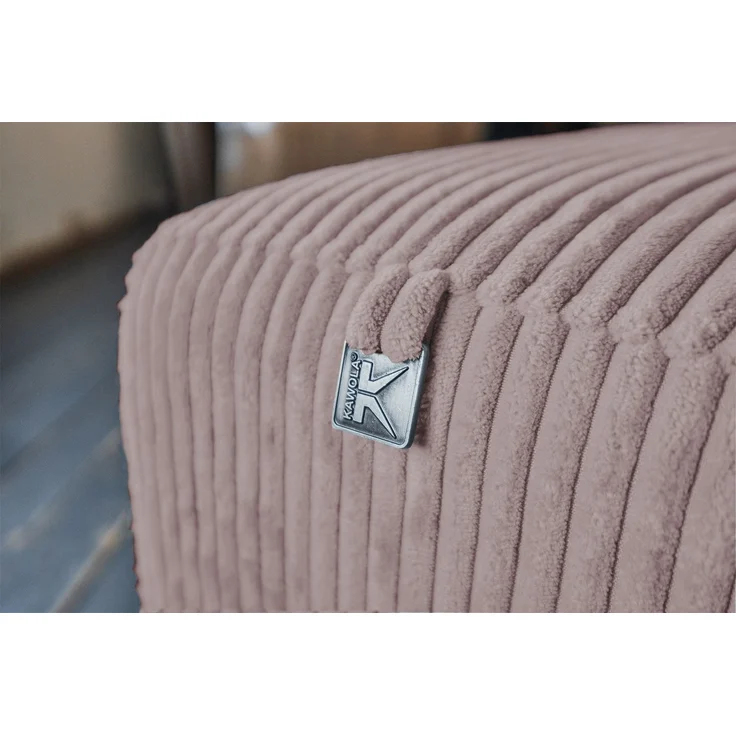 KAWOLA Sofa BODHI 3-Sitzer Cord rosa 80 x 110 x 242 cm – Bild 8