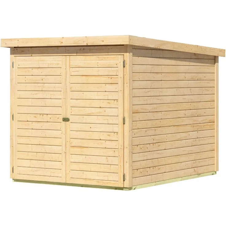 Karibu Fahrradbox Fahrradgarage mit Einschub und Halterung für bis zu 3 Fahrräder, in 2 Ausführungen, BxTxH: 162,5 x 216 x 167 cm